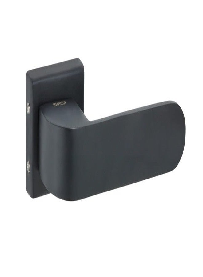 شريدا طقم مقابض أبواب شريدا زد أسود - موديل 446 | مقبض ذراع فاخر من الفولاذ المقاوم للصدأ مع غطاء لثقب المفتاح | طلاء أسود مطفي | متين وأنيق | أدوات أبواب عصرية - Image 3